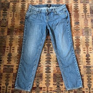 Paige Mid Rise Straight Jeans 27